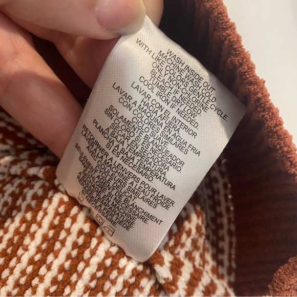 JONES NEW YORK Striped Knit Pullover Sweater Burnt Orange - Picture 4 of 7